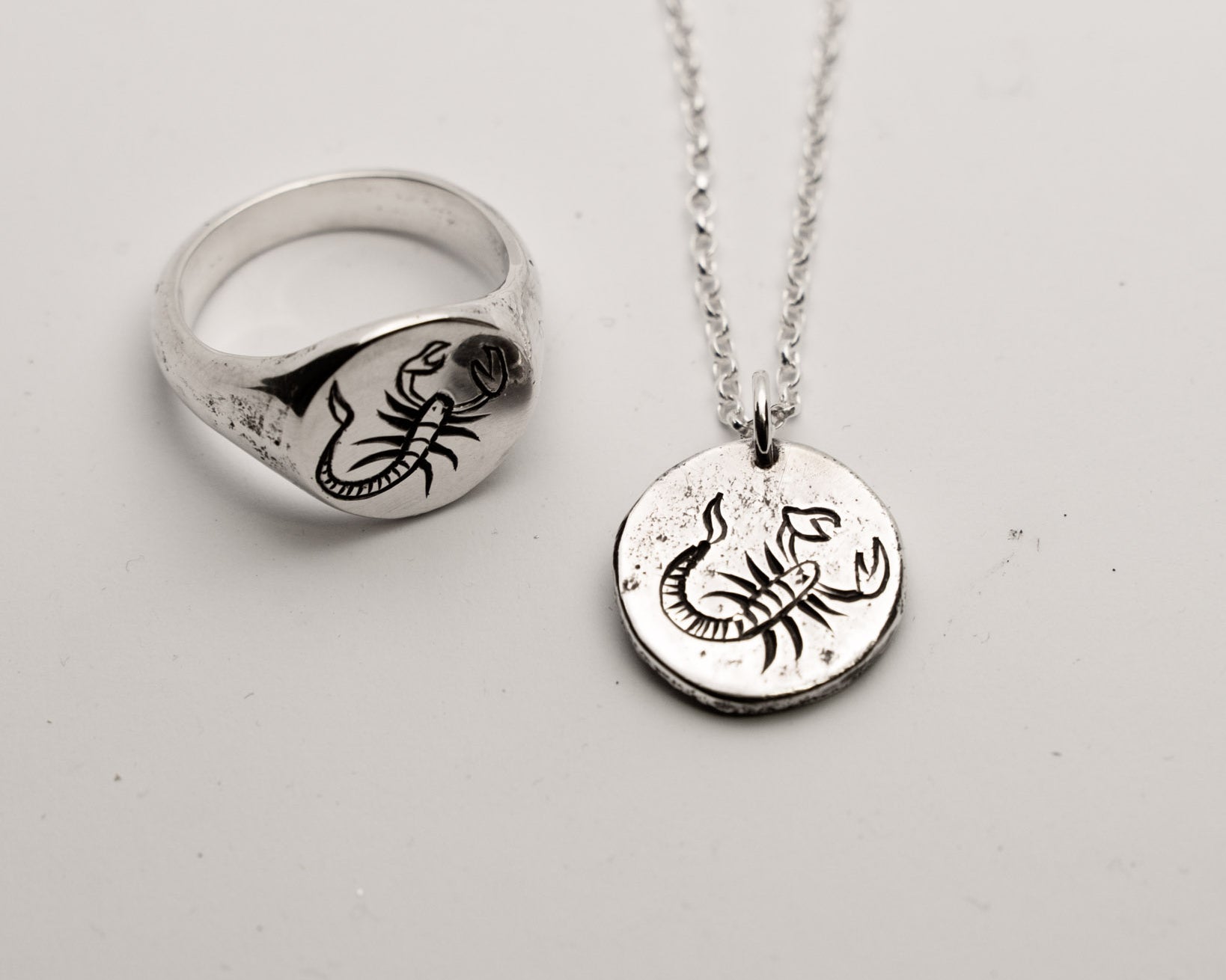 The New Scorpio Ring and Necklace