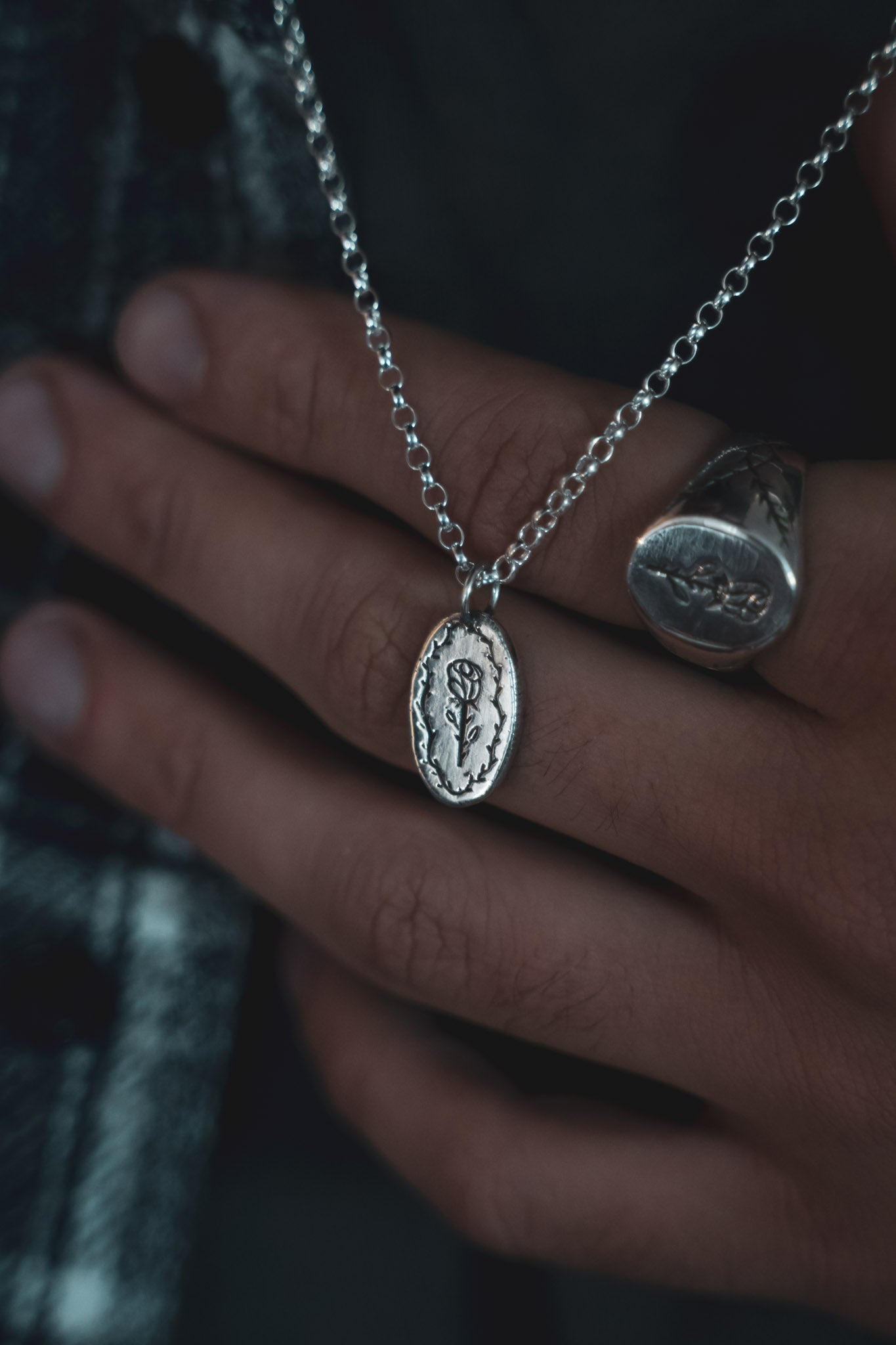 Thorny Rose Pendant